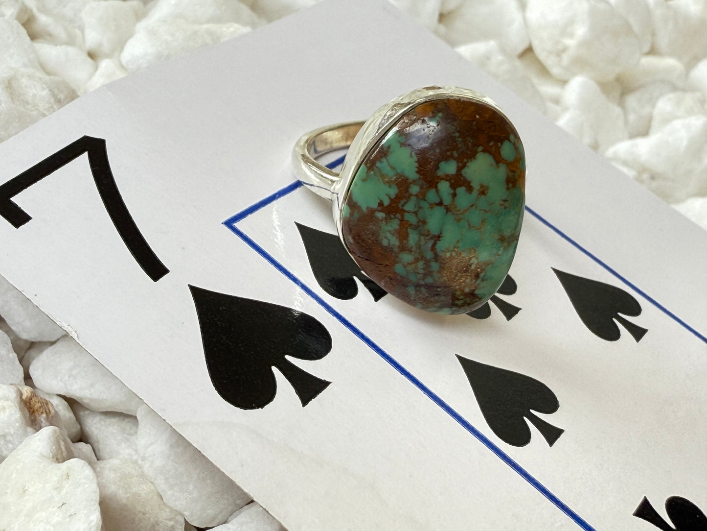 Dust & Dawn – Royston Turquoise 925 Ring - Sz 7