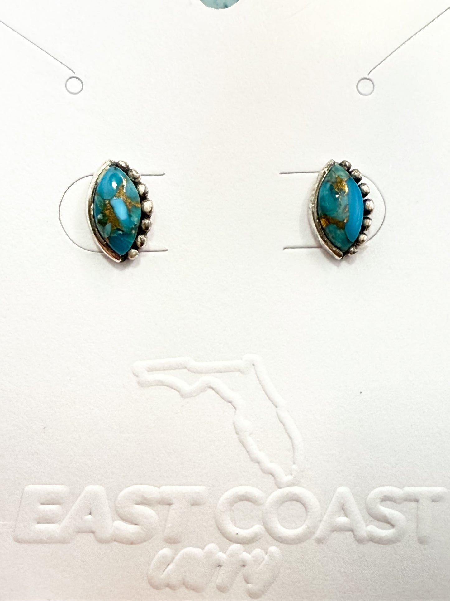 Sterling Silver Turquoise Studs – Artisan Southwest Exclusive Designer Jewelry