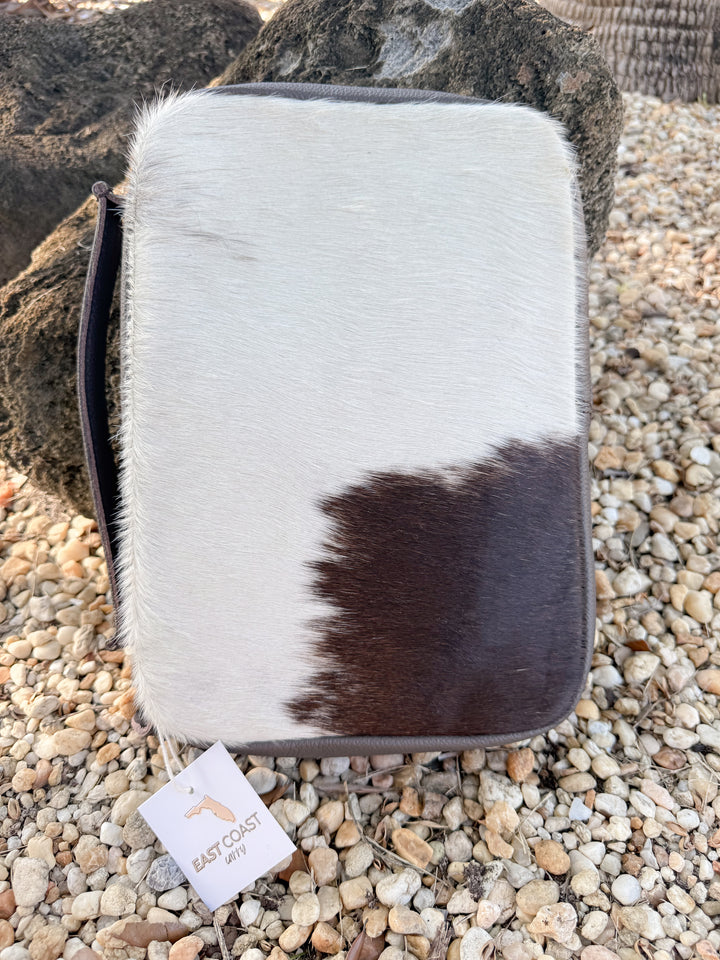 Word over World | Chocolate Brown Handmade Cowhide and Leather Study Bible Zipper Cases