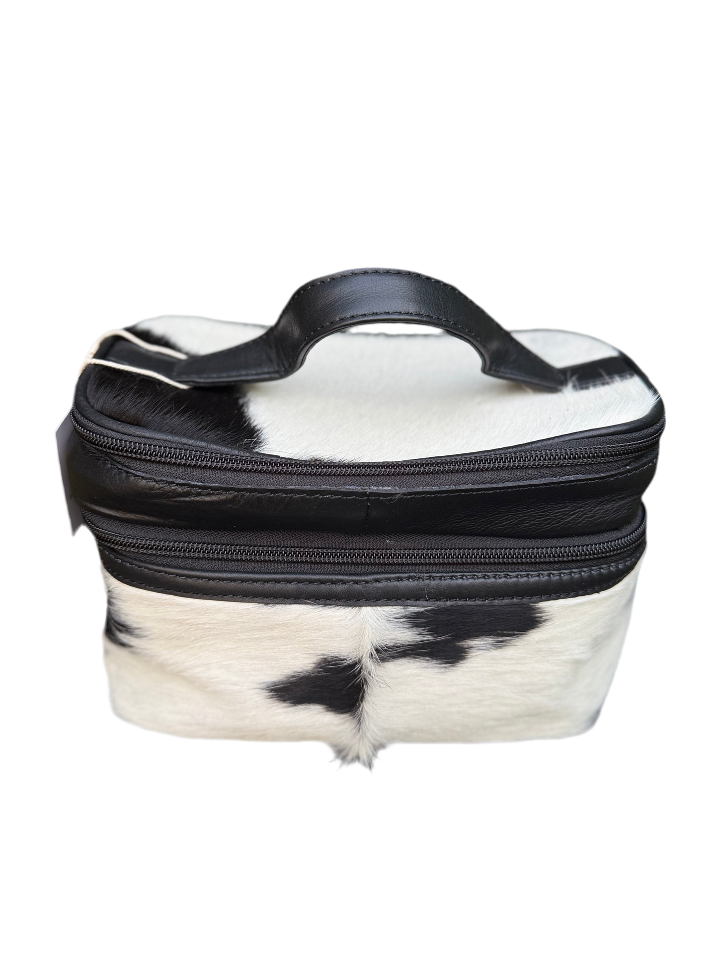 Road Ready Makeup Case : Cowhide and Leather Makeup Storage Case