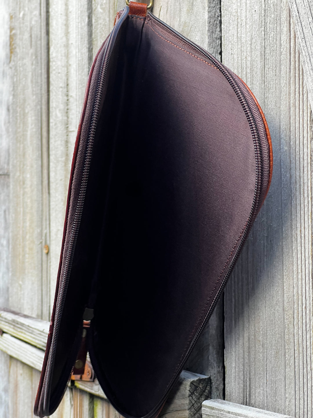 Trigger Warning | Tooled Leather and Cowhide Handgun Carry Case