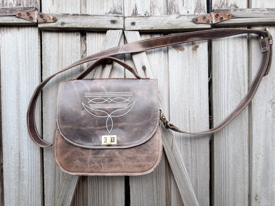 The Westport | Handmade Full Grain Leather Boot-Stitch Purse