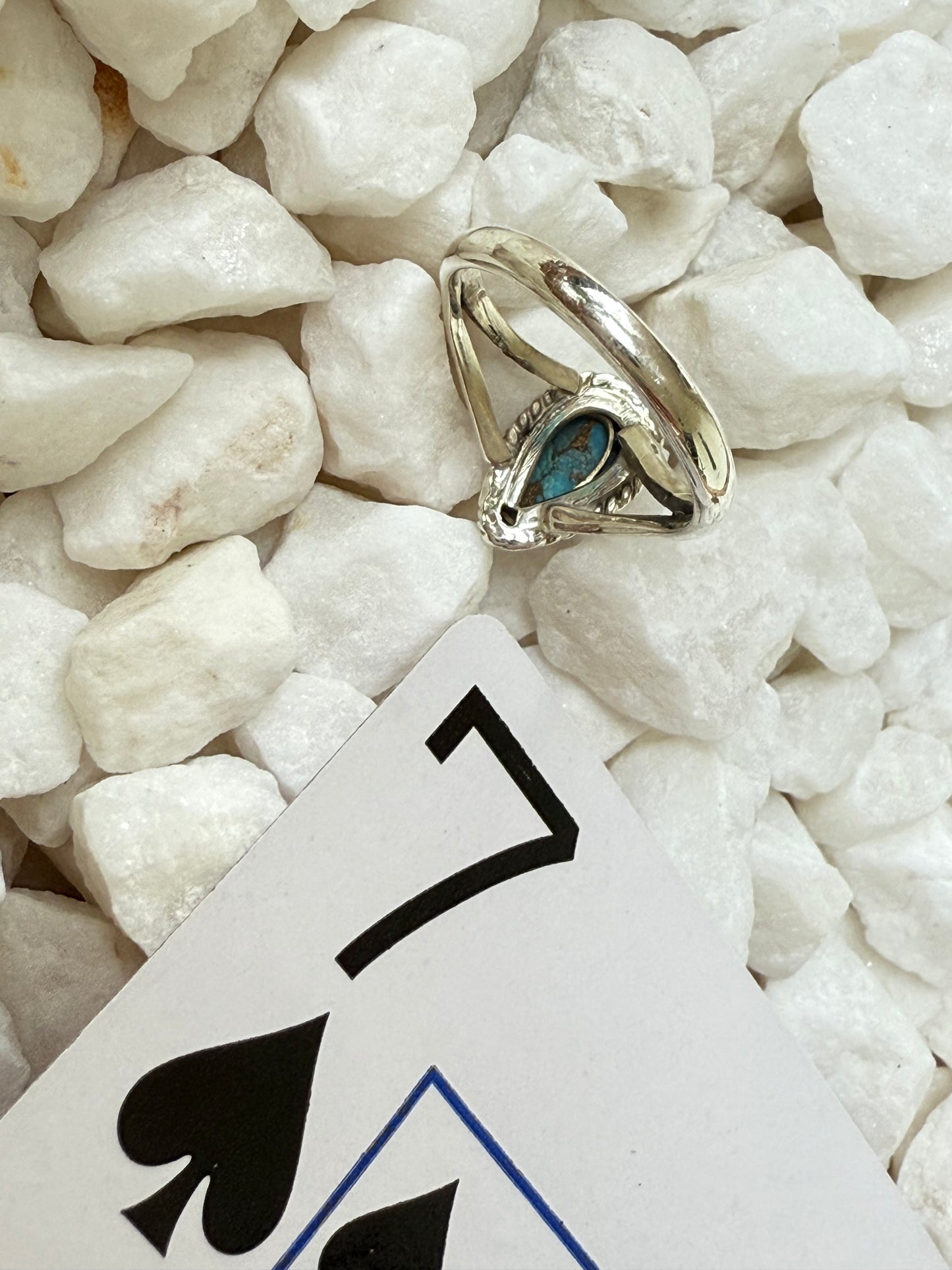 High Noon Horizon - Mojave Turquoise 925 Ring - Size 7