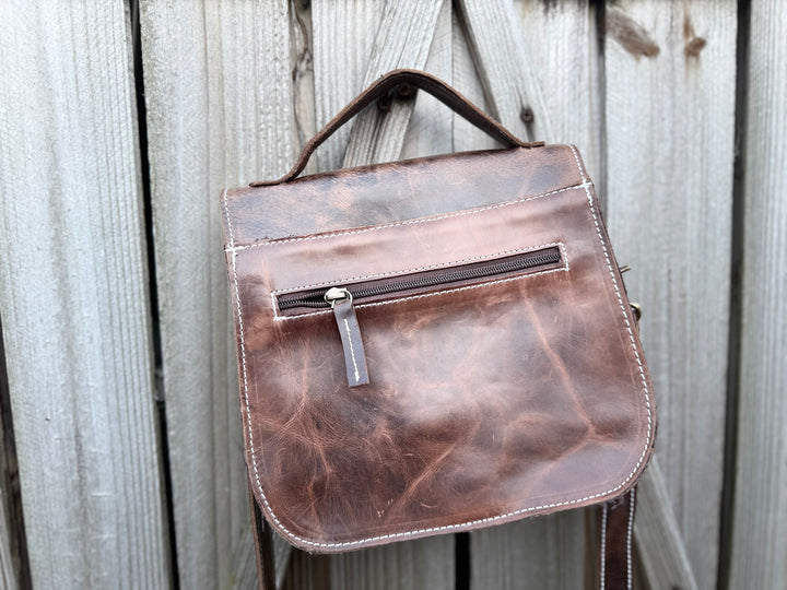 The Westport | Handmade Full Grain Leather Boot-Stitch Purse