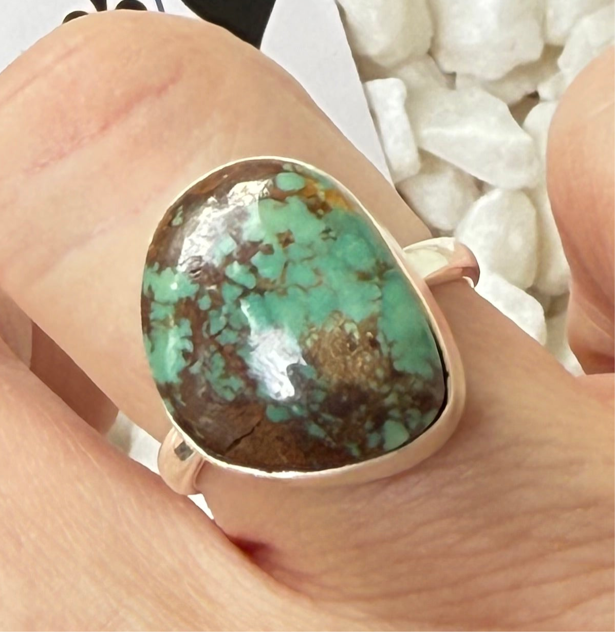 Dust & Dawn – Royston Turquoise 925 Ring - Sz 7