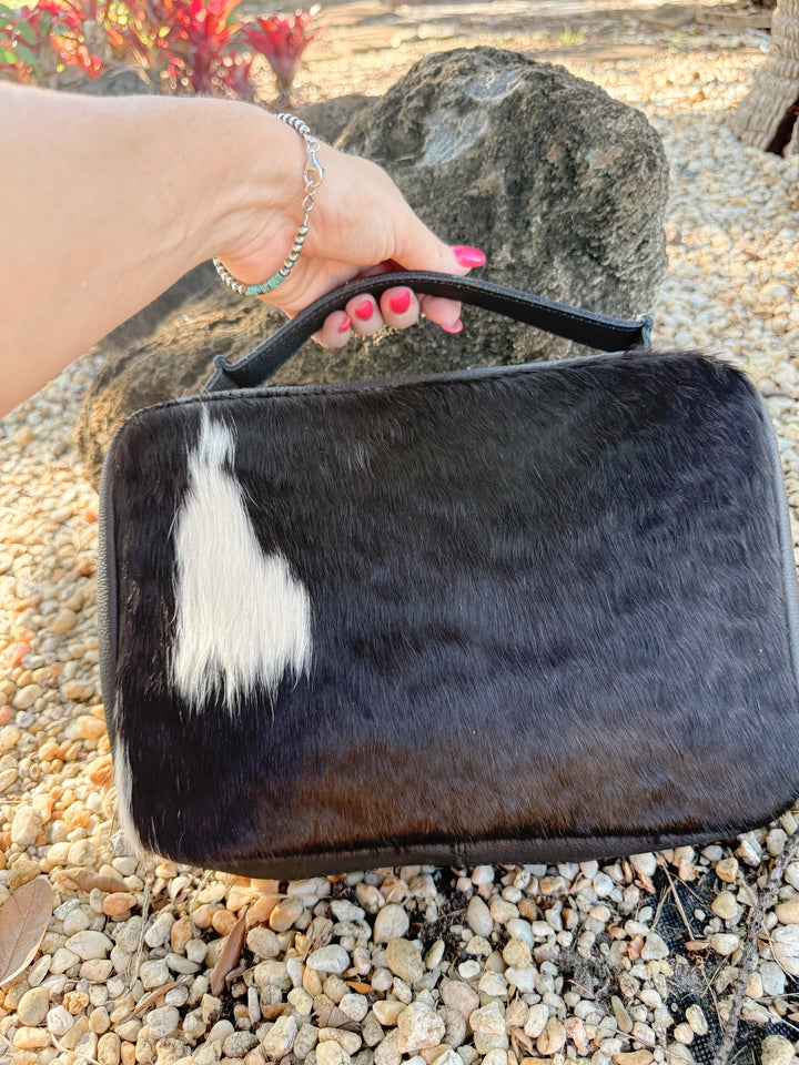 Word over World | Black Handmade Cowhide and Leather Study Bible Zipper Cases