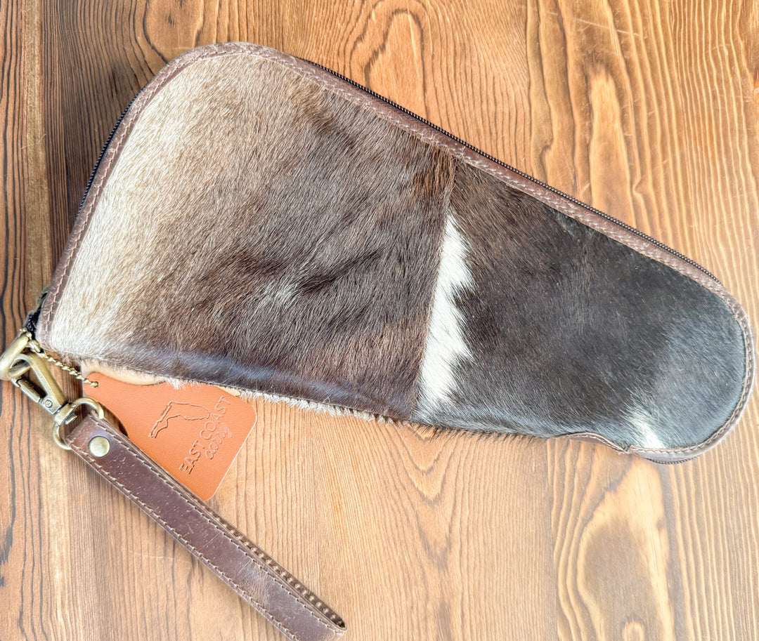 Hide and Hold | Padded Cowhide Handgun Carry Case - Large