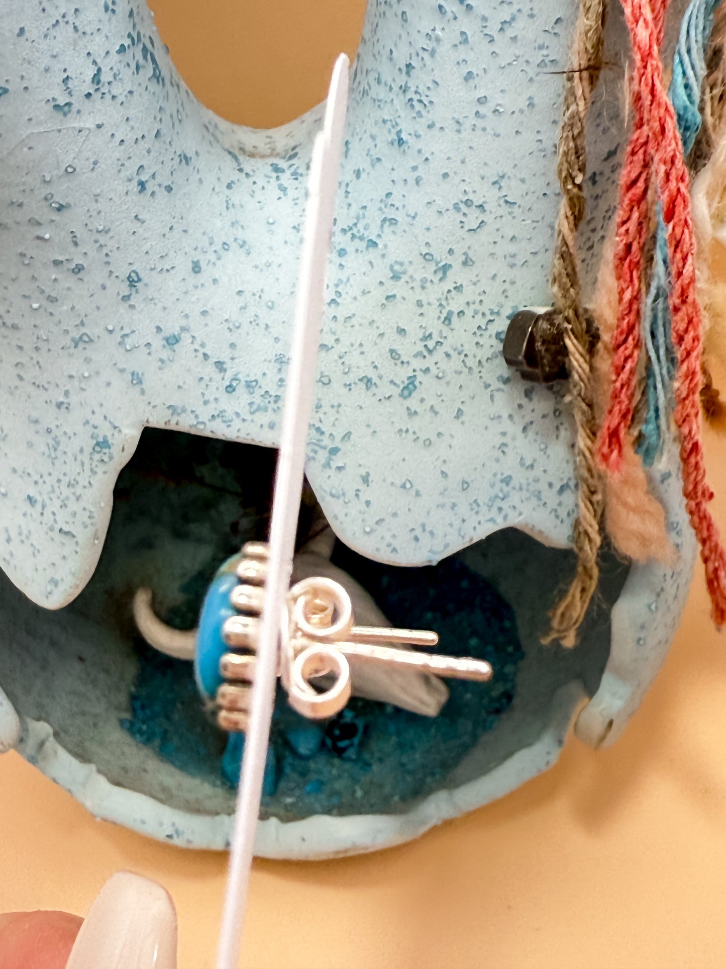 Sterling Silver Turquoise Studs – Artisan Southwest Exclusive Designer Jewelry