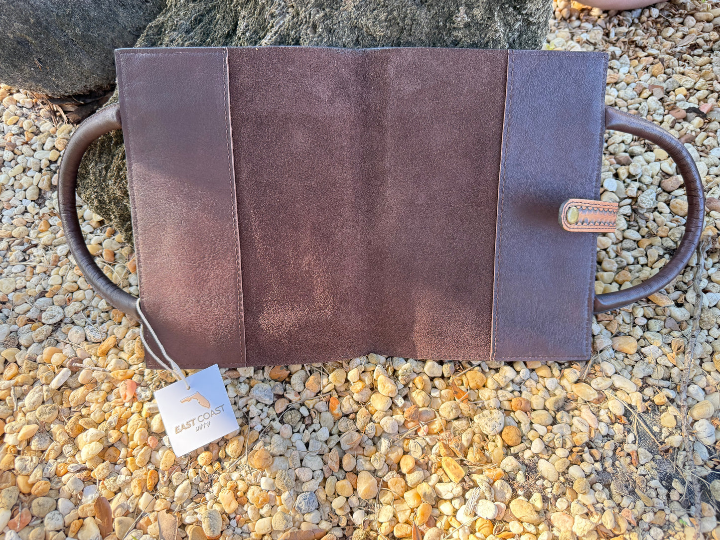 Tooled leather and Cowhide MAMA Book / standard size Bible cover with Turquoise Handle