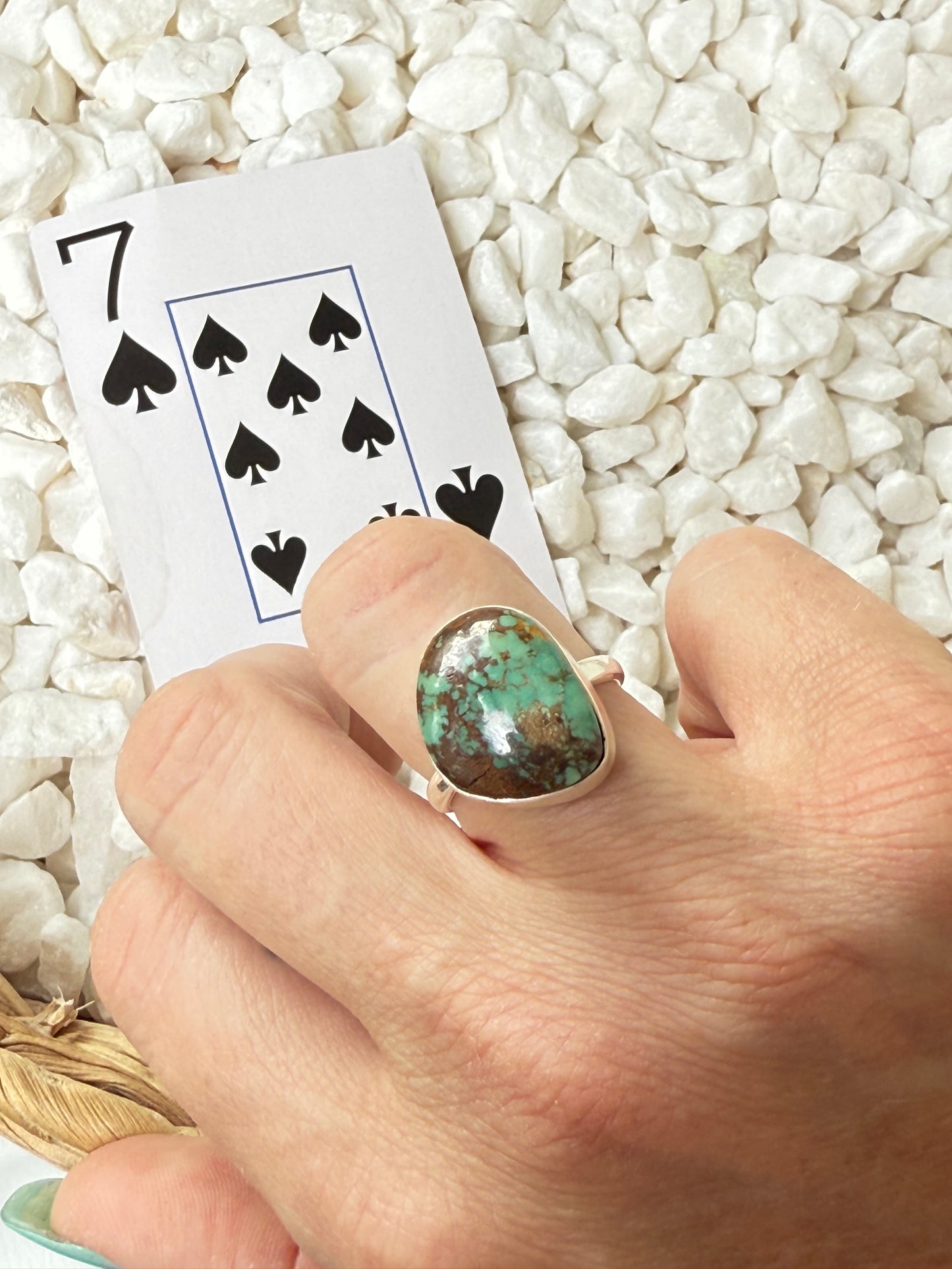 Dust & Dawn – Royston Turquoise 925 Ring - Sz 7