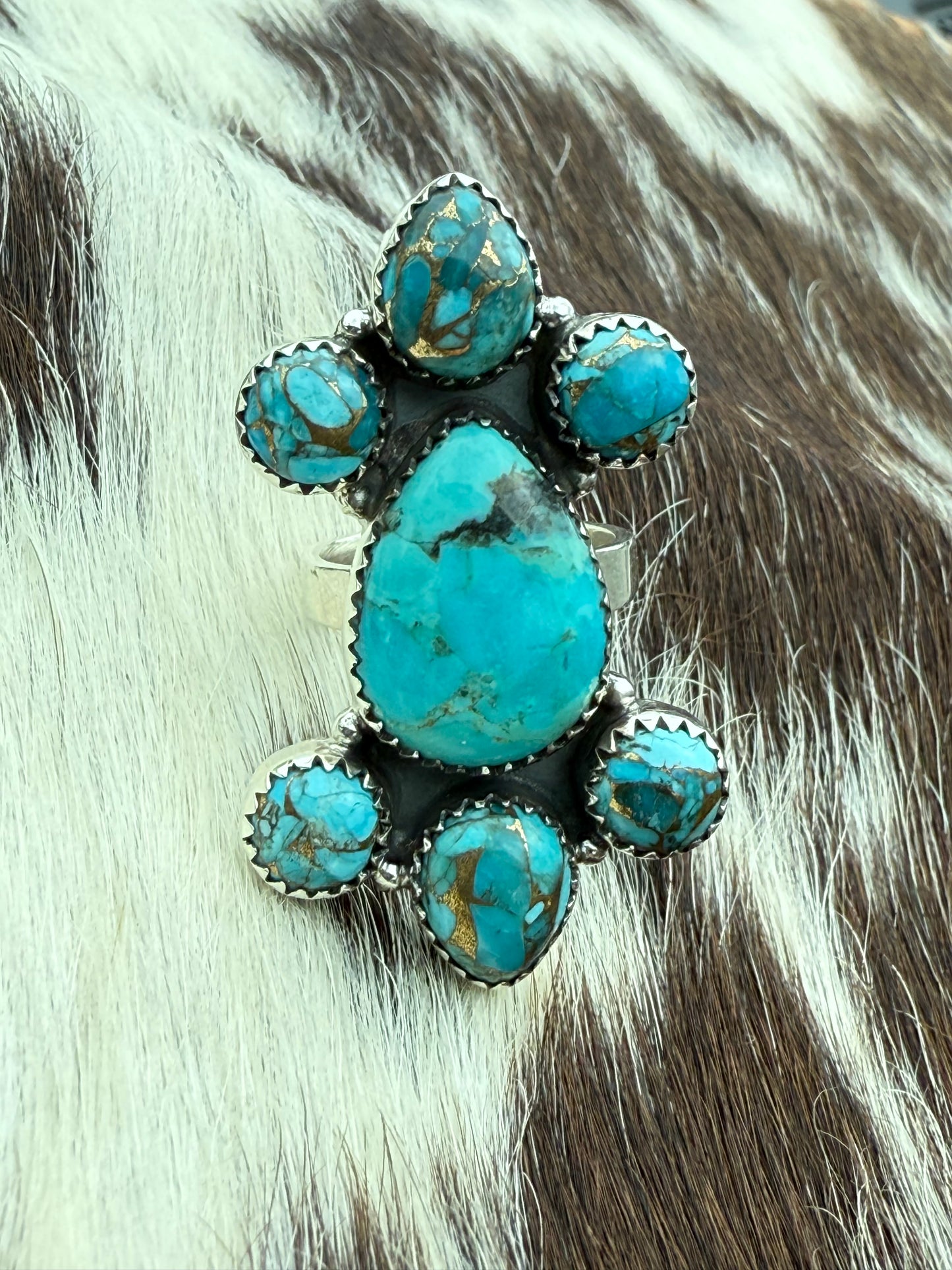 Sundance Sky: Adjustable Sterling Silver Southwest Turquoise Ring