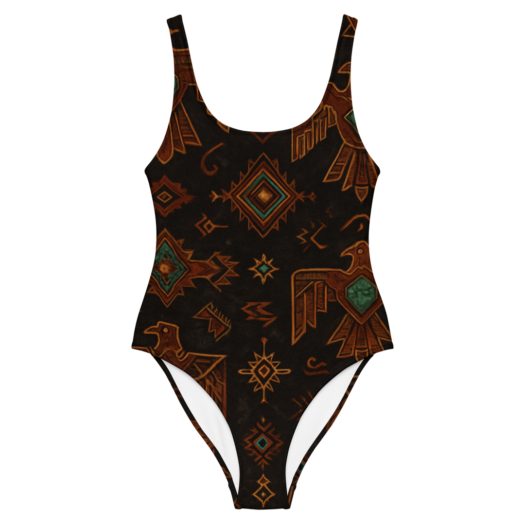 TBird Southwestern Design One-Piece Swimsuit
