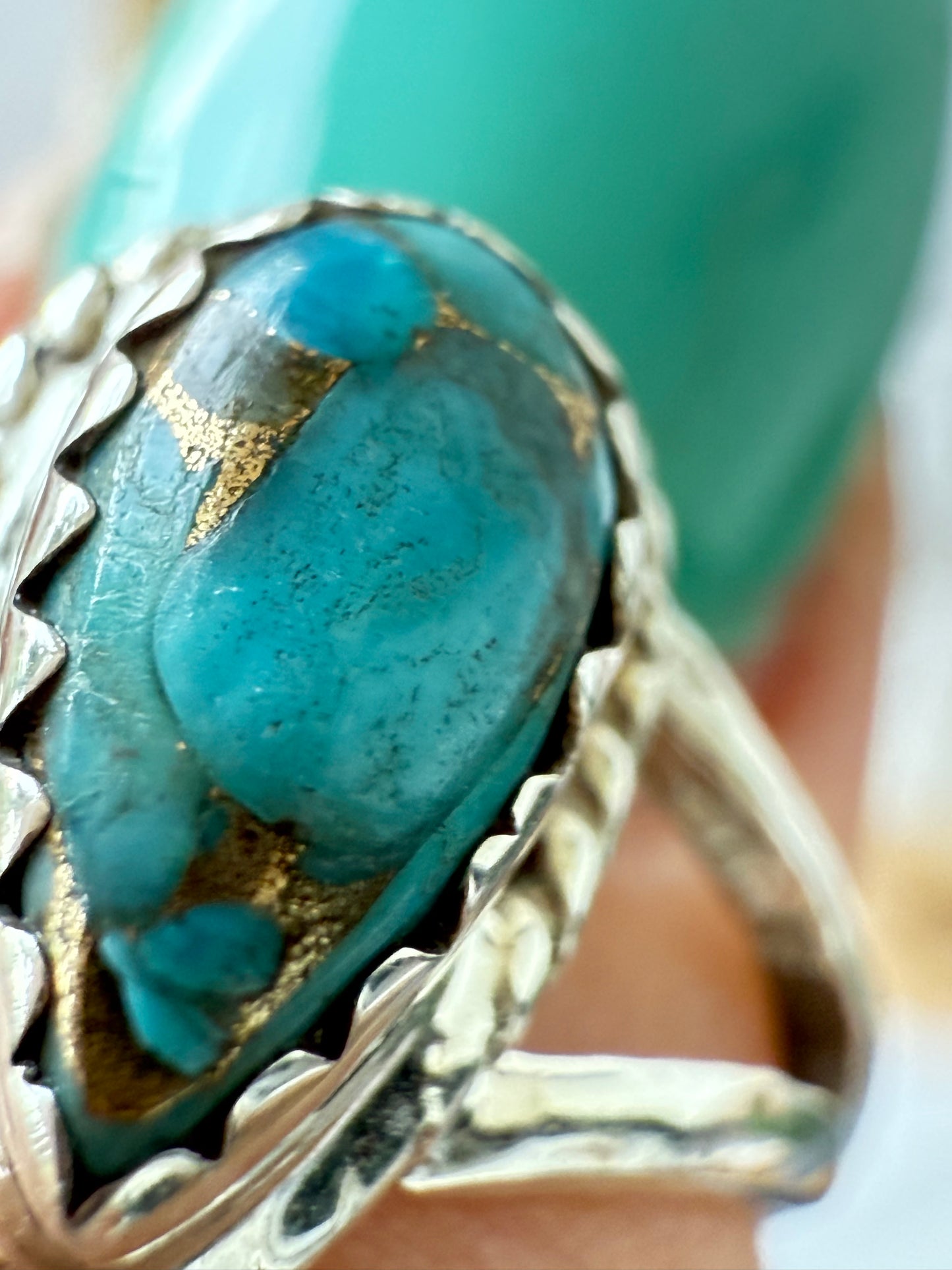 High Noon Horizon - Mojave Turquoise 925 Ring - Size 7
