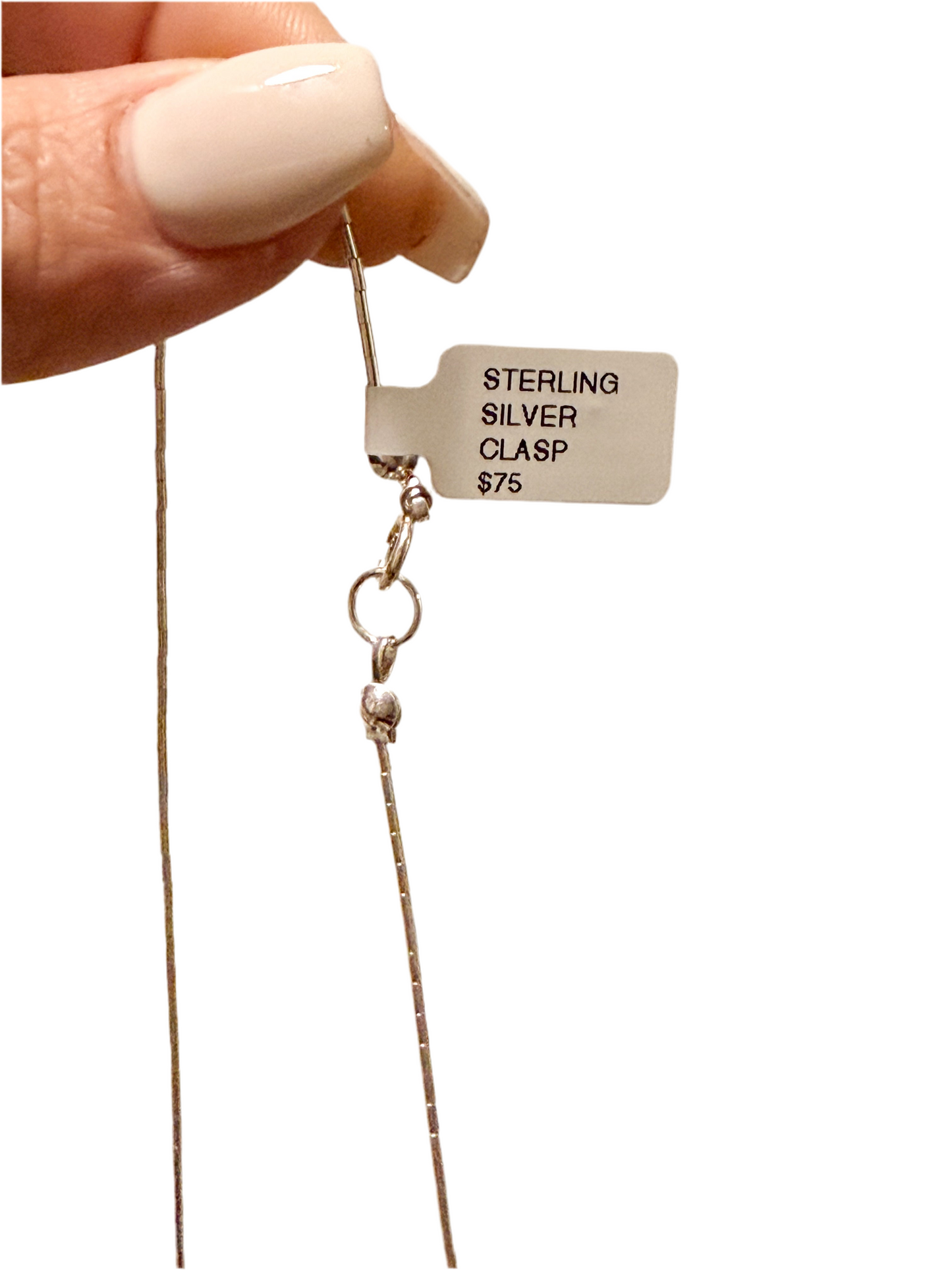 Kingman Turquoise Lariat Sterling Silver Necklace