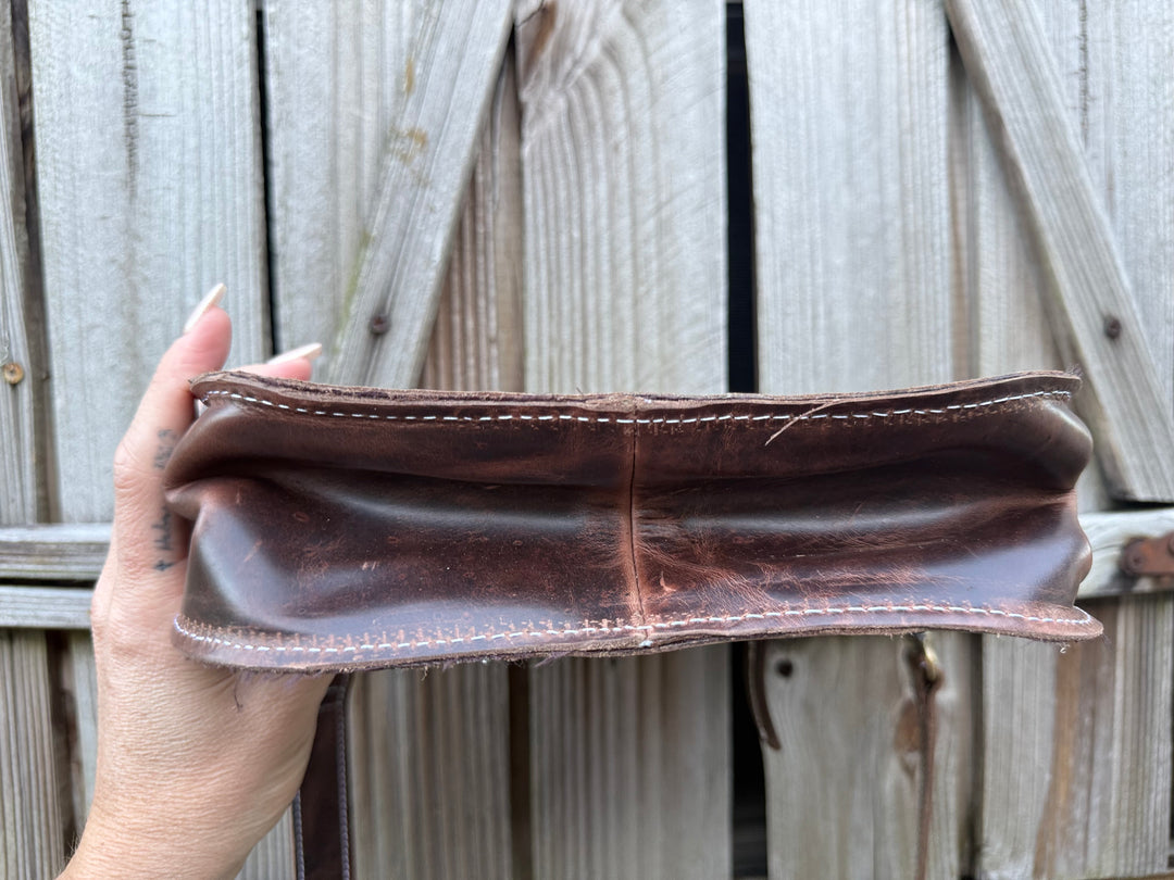 The Westport | Handmade Full Grain Leather Boot-Stitch Purse