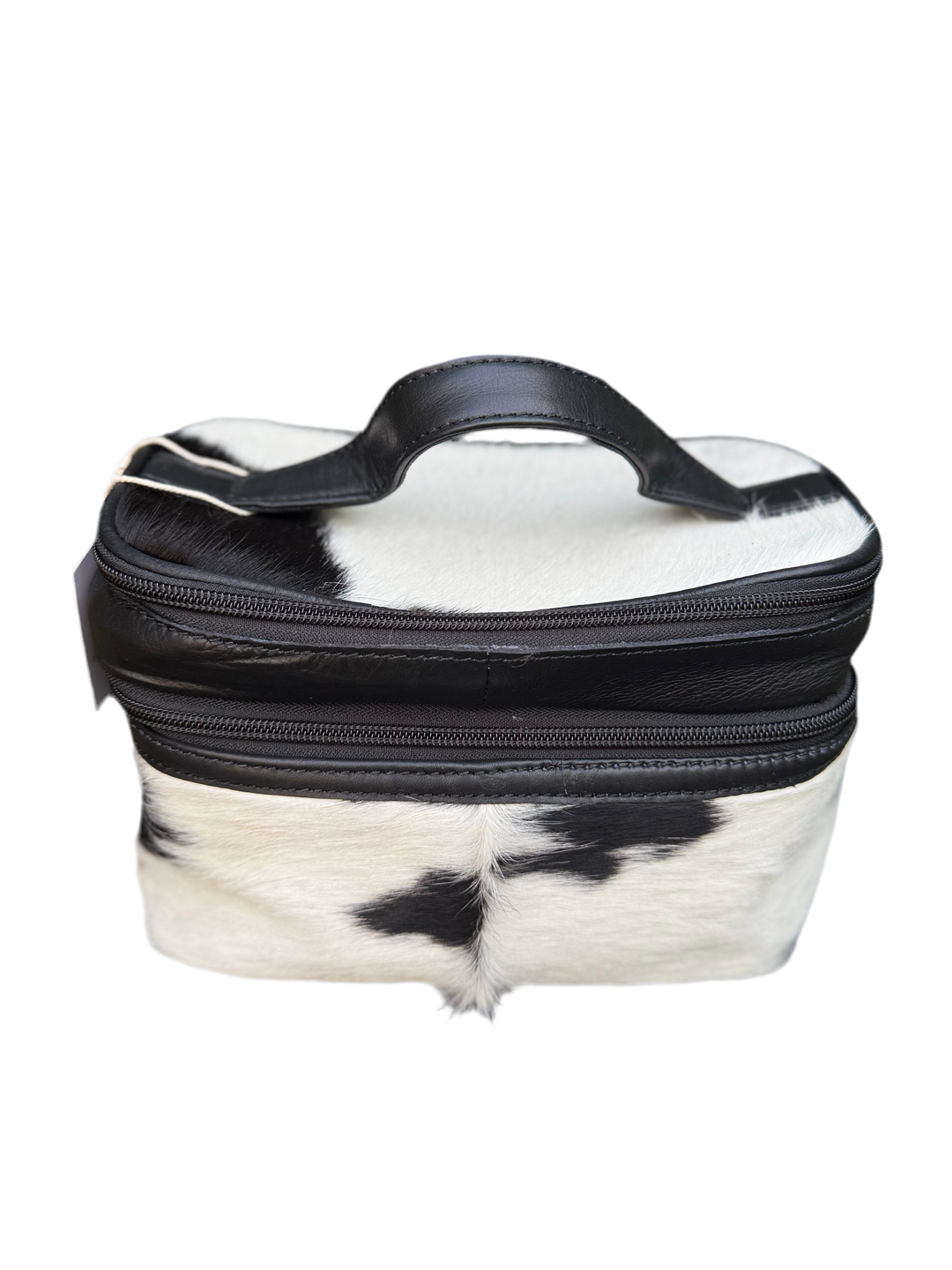Road Ready Makeup Case : Cowhide and Leather Makeup Storage Case