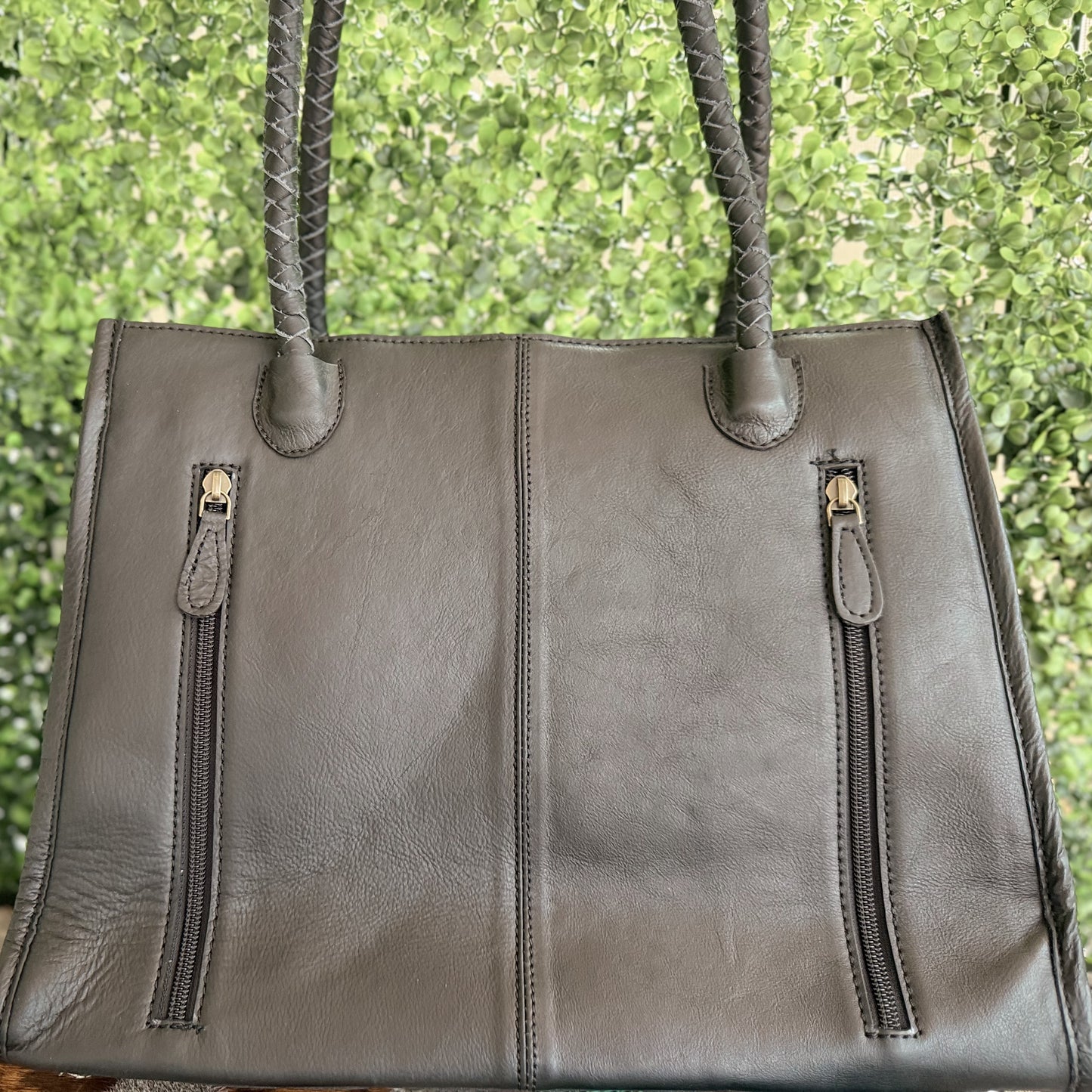 Family Tradition : in Black Leather - Tooled Leather & Cowhide Concealed Carry Tote