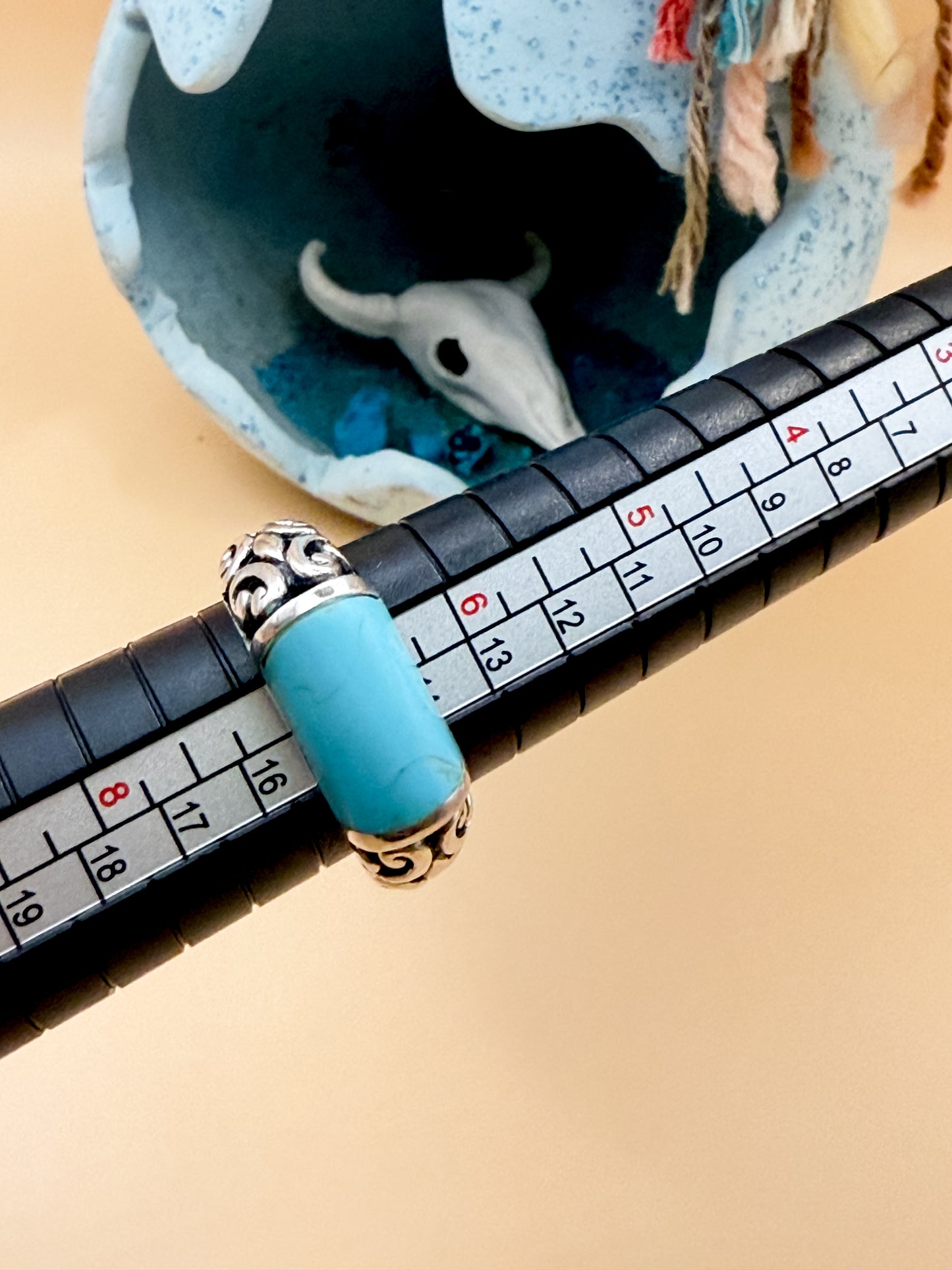 VINTAGE Southwestern Turquoise & Sterling Silver Ring -