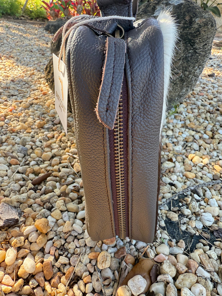Word over World | Chocolate Brown Handmade Cowhide and Leather Study Bible Zipper Cases