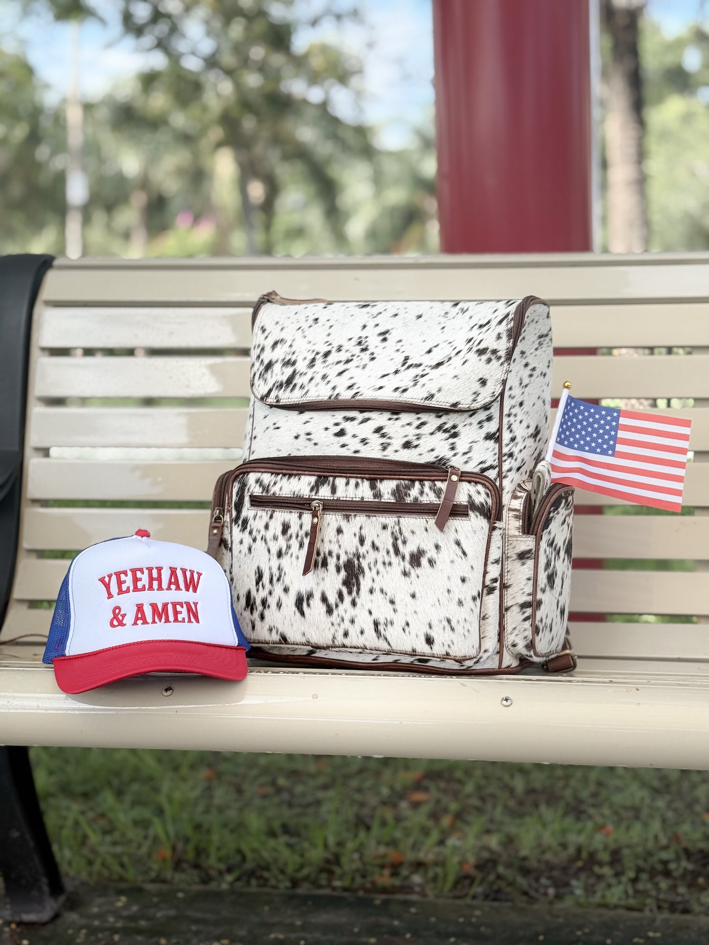 Yeehaw & Amen Foam trucker hat