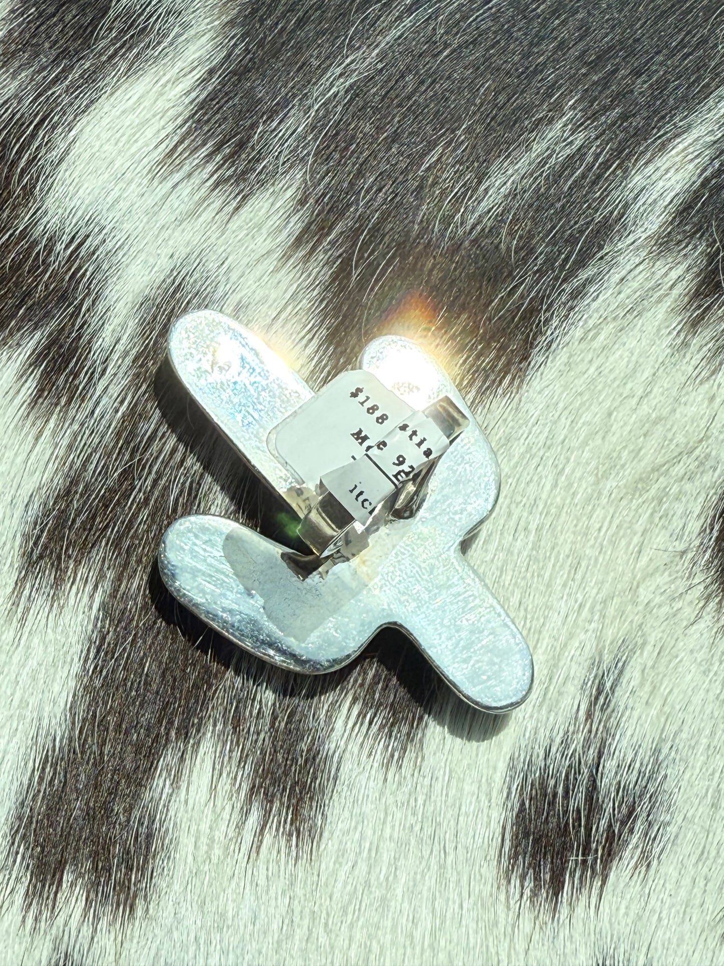Mojave Desert : Spiny Oyster & Turquoise Mojave Sterling Silver Cactus Adjustable Statement Ring