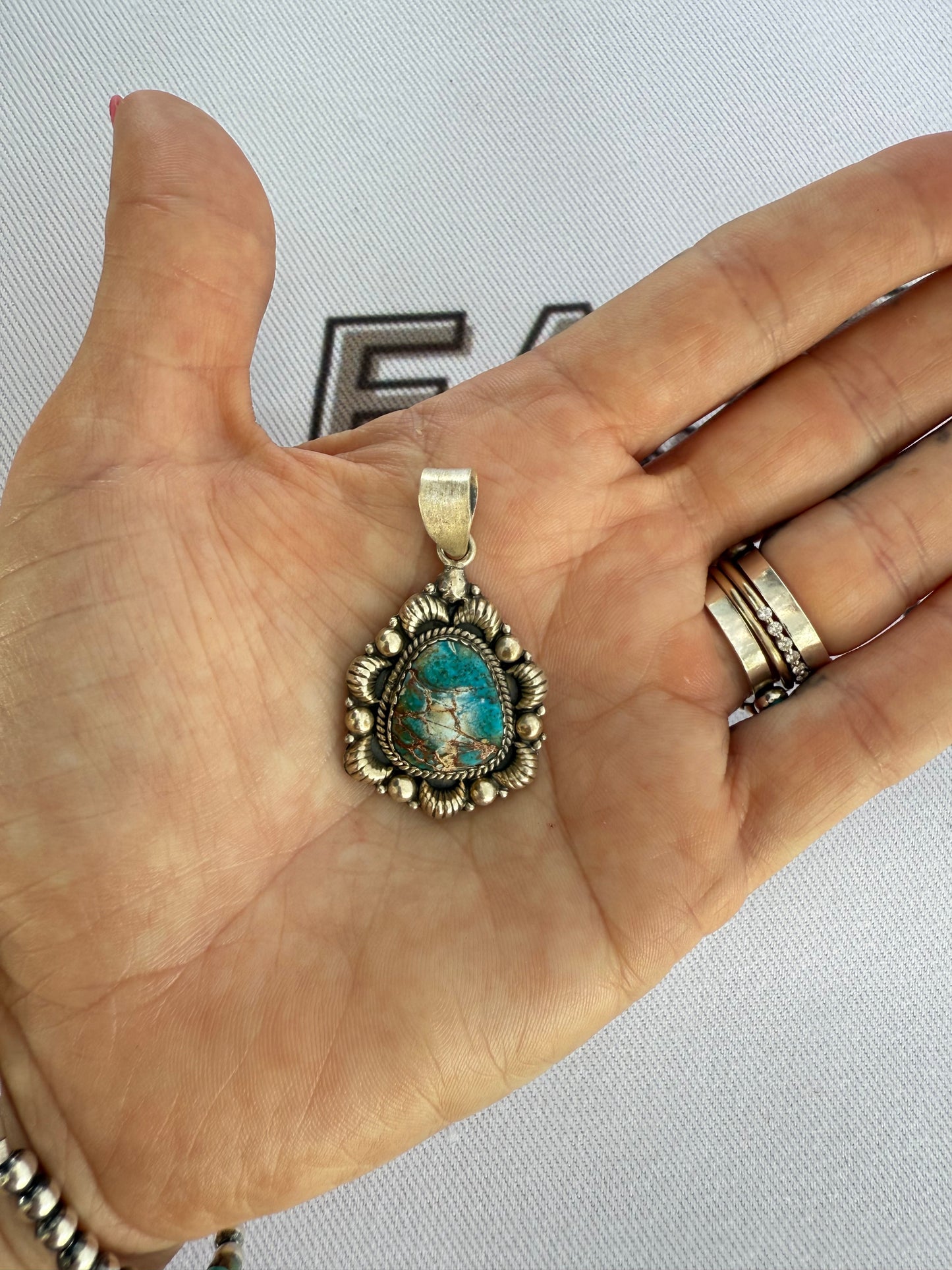 Cinnamon Jasper and Sterling Silver Southwestern Artisan made Pendant
