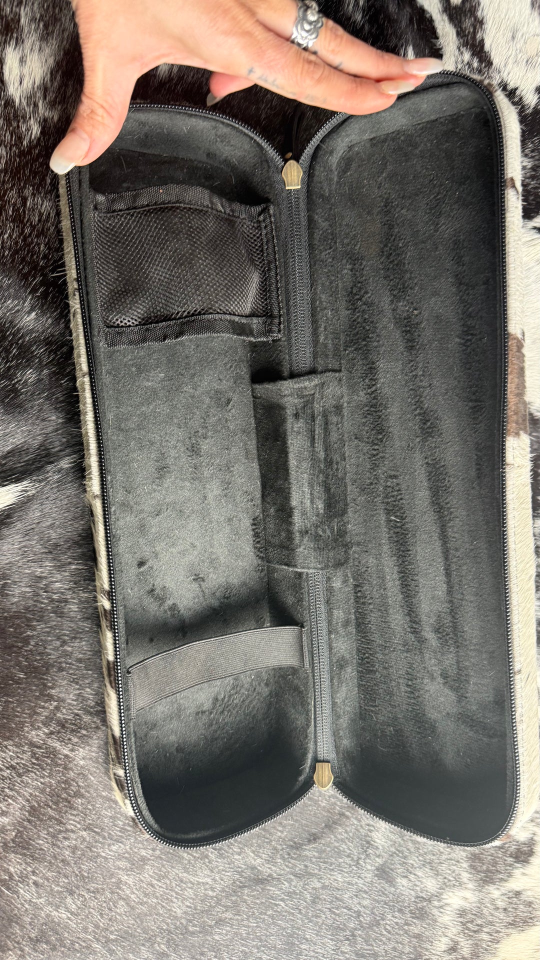 The Wild Hair Tool Box | Western Cowhide Hair Tool Travel Case