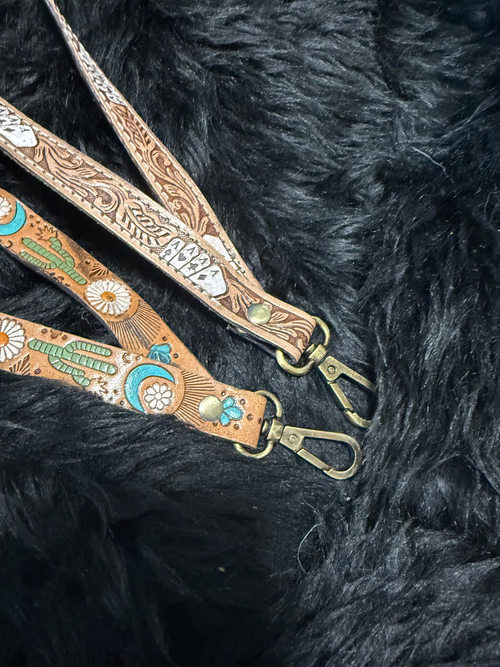 Hand Tooled Leather Lanyards | Teacher Gifts | Nurse Gifts