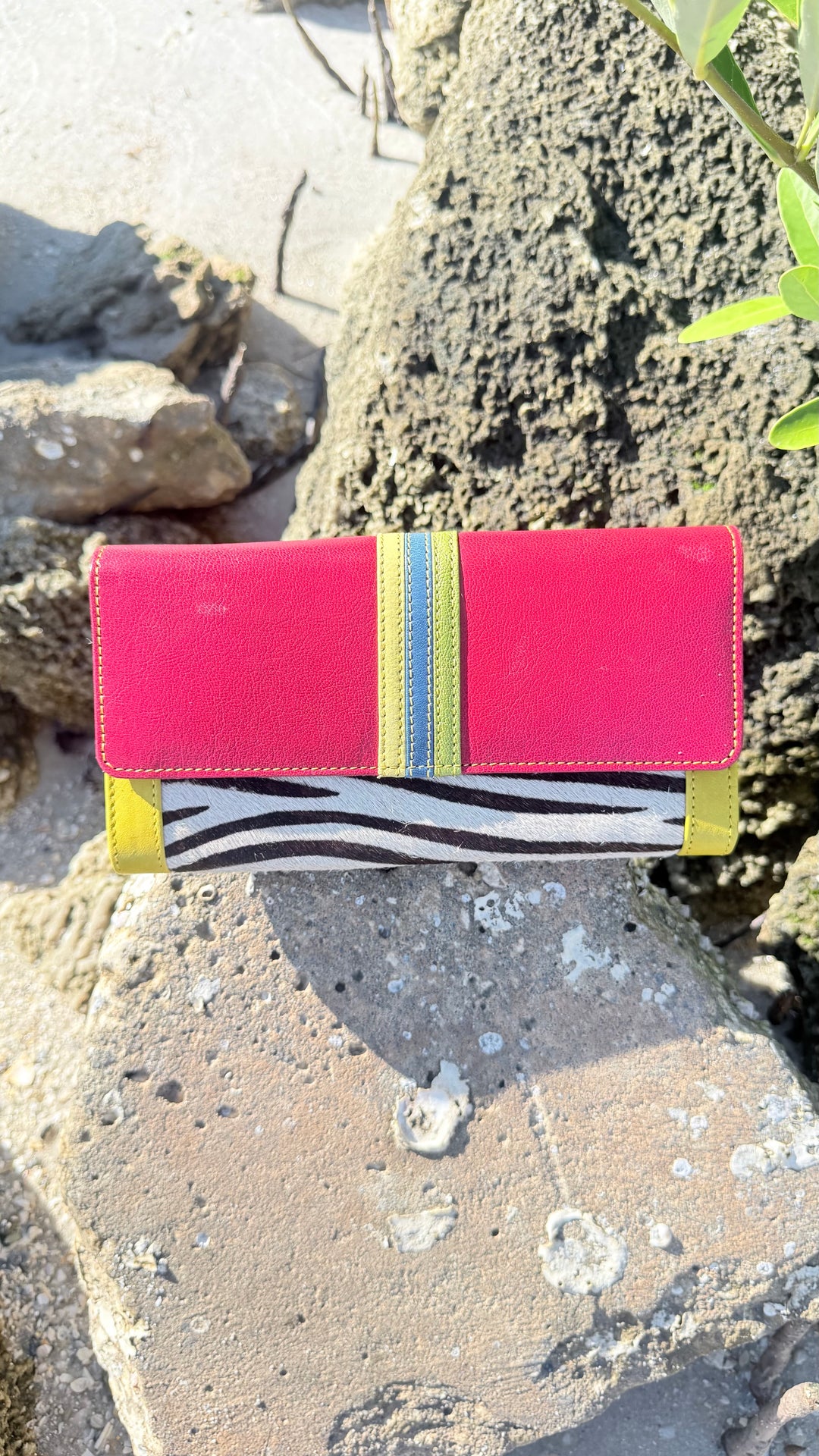 Palm Beach Rodeo | Hair on Hide with Animal Design and Colorful Recycled Leather Wallets