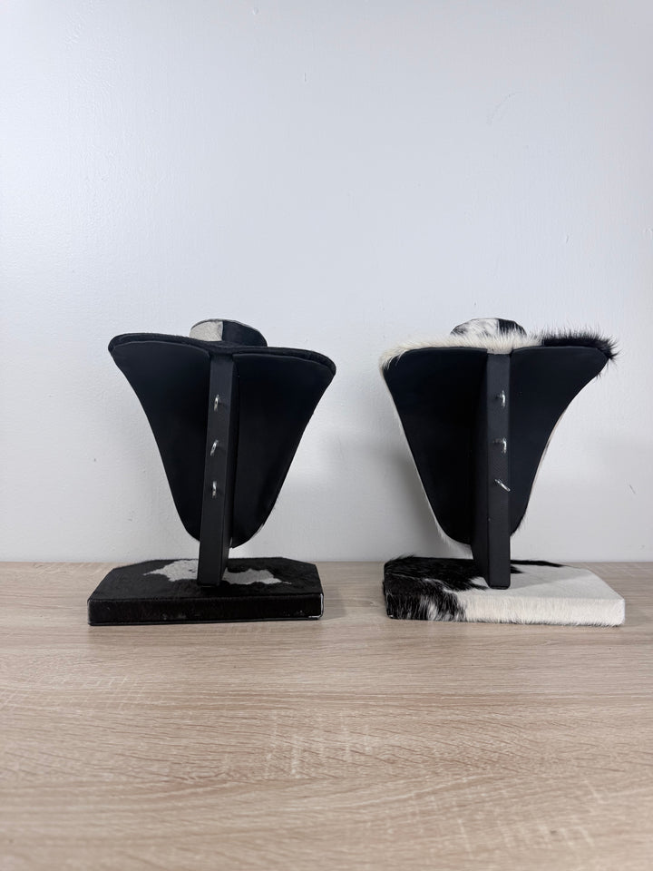 Cowhide Necklace Display Bust | Genuine Hair-On Hide