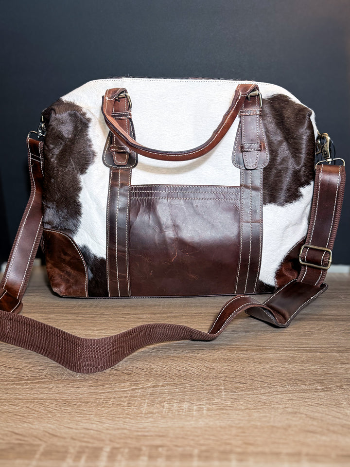 The Day Tripper | Full-Grain Leather & Cowhide Carryall
