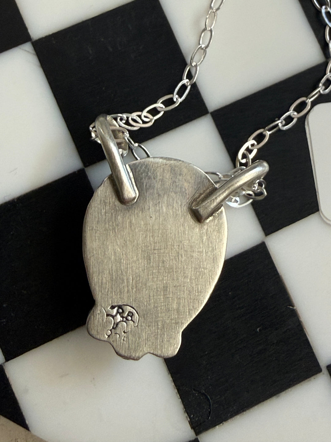 Sharon McCarthy Golden Hills Turquoise Petite Necklace | Navajo Handmade Sterling Silver