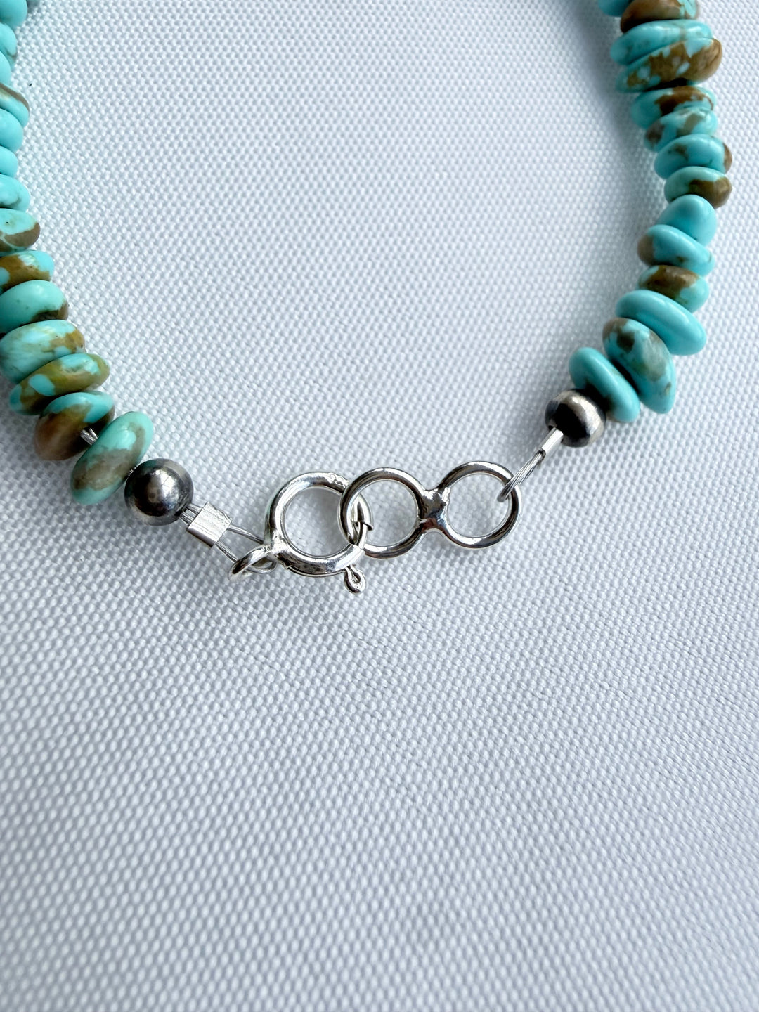 Kimberly Tom Navajo Mine #8 Turquoise Stacker Bracelet