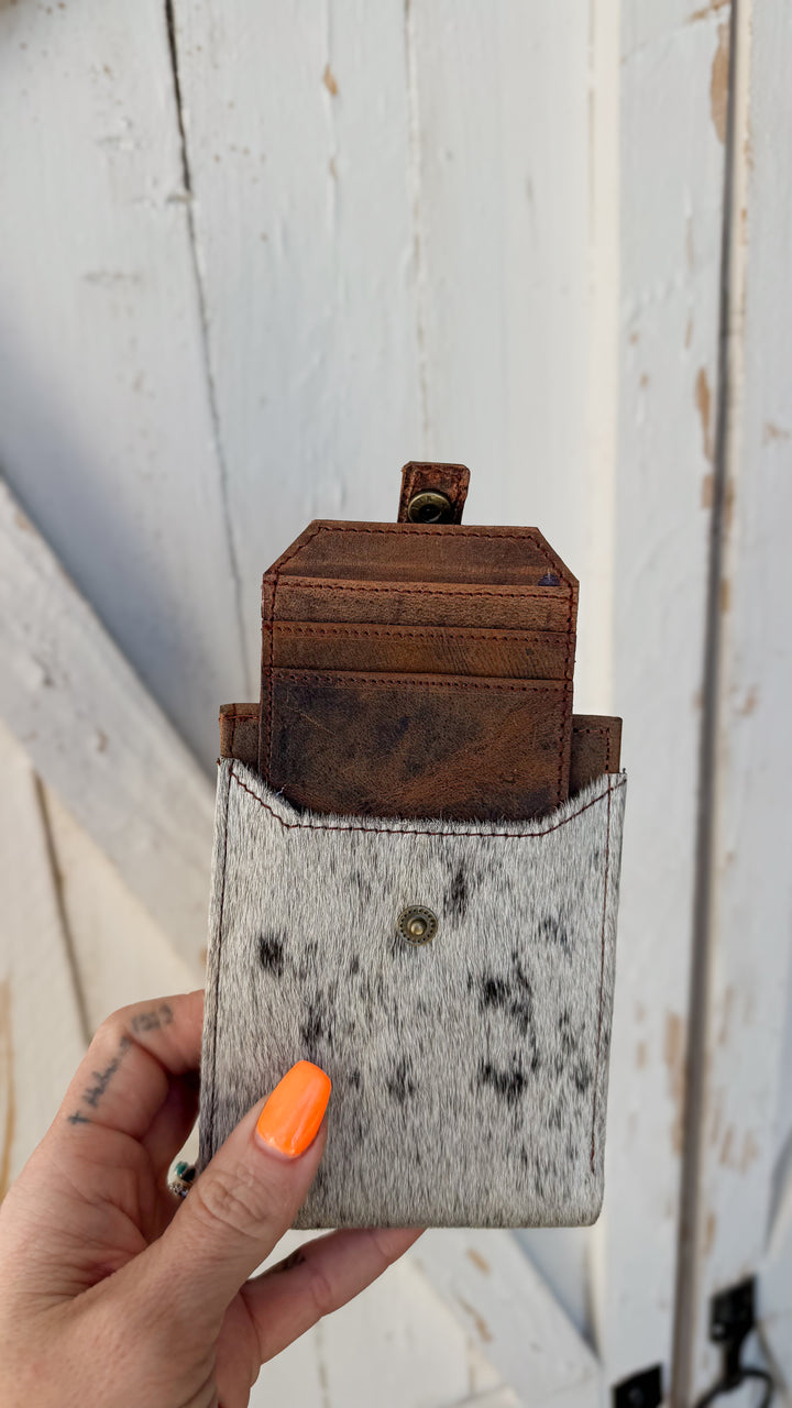 Frontier Hide Cowhide Bifold Wallet – Handmade Western Leather Wallet for Men & Women