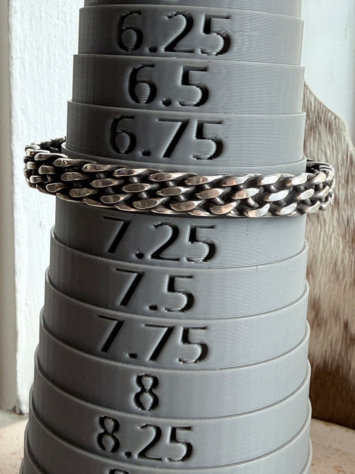 Tristan James Navajo Handmade Sterling Silver Braided Stacker Cuff Bracelet