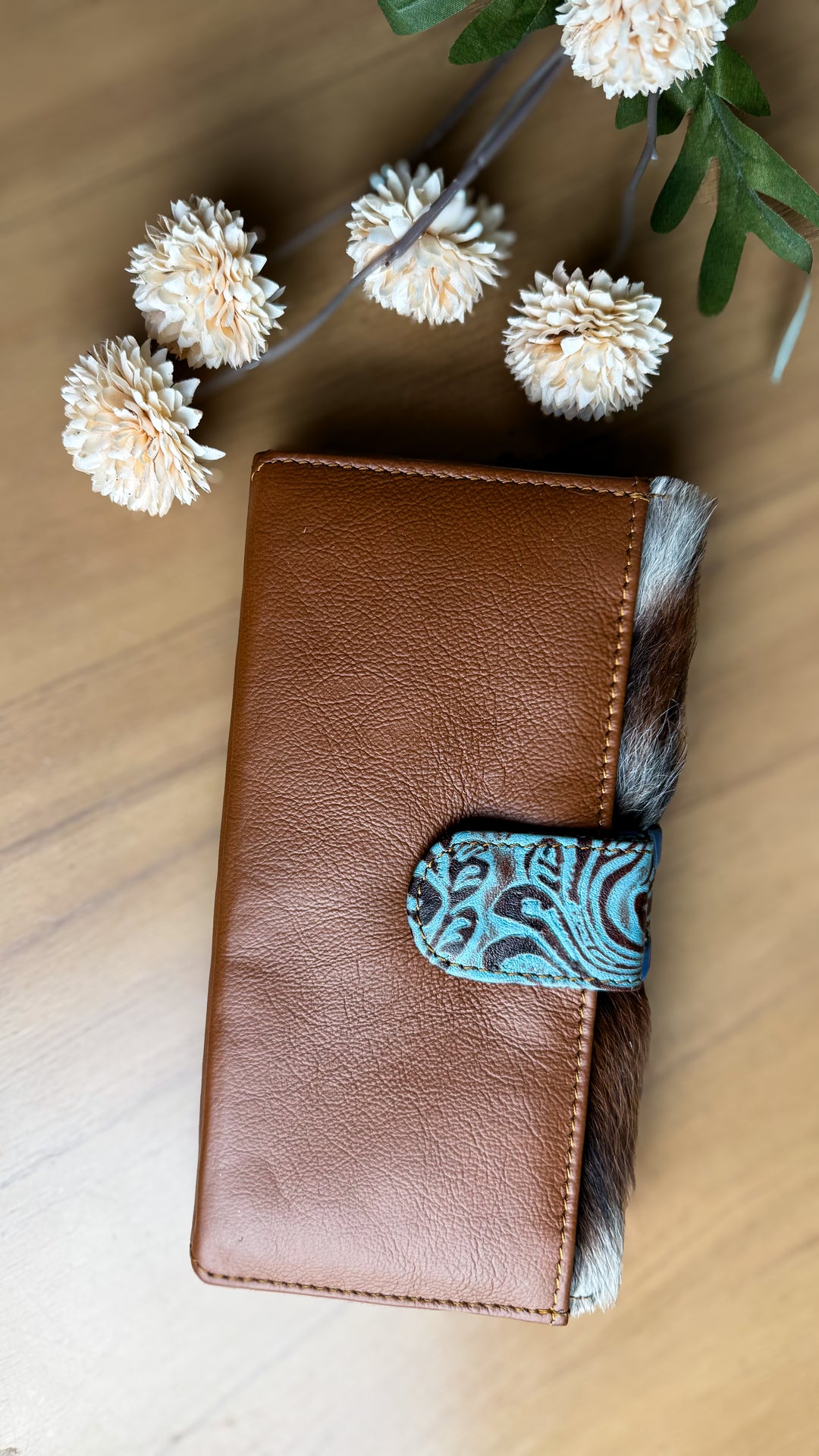 Willow Grace Cowhide Phone Wallet Clutch | Spring Collection Western Leather Wallets 3 Options