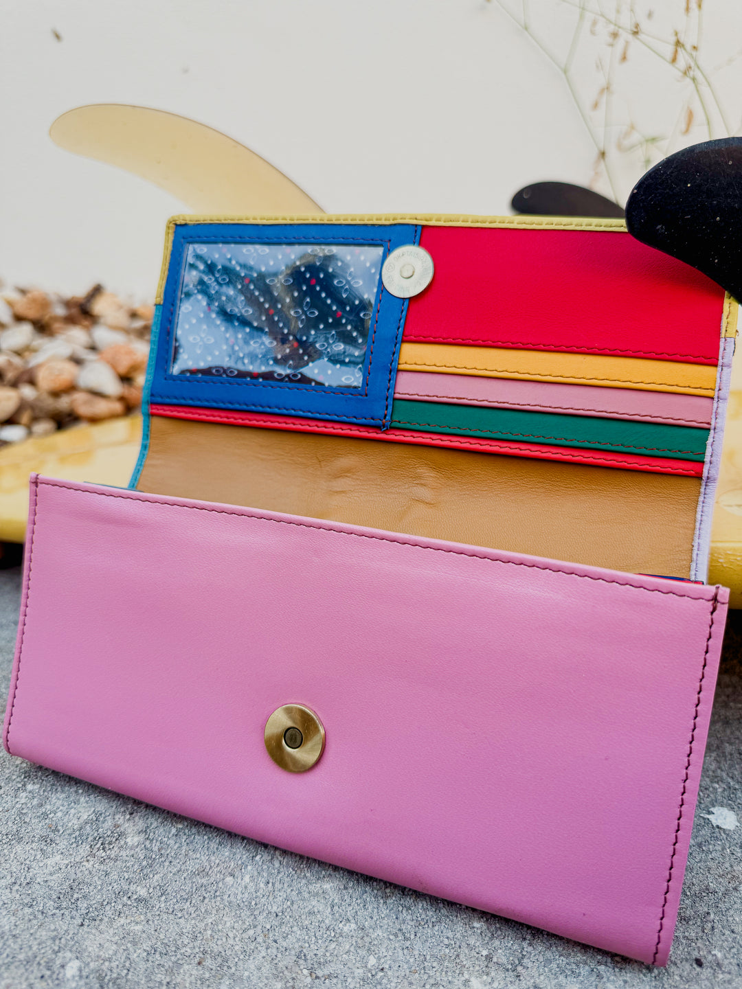 Palm Beach Rodeo | Hair on Hide with Animal Design and Colorful Recycled Leather Wallets