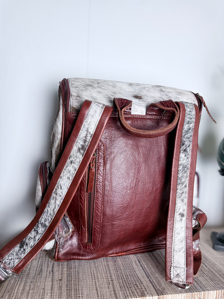 The Bubba Bag™ | Hair-On Cowhide & Genuine Leather Backpack