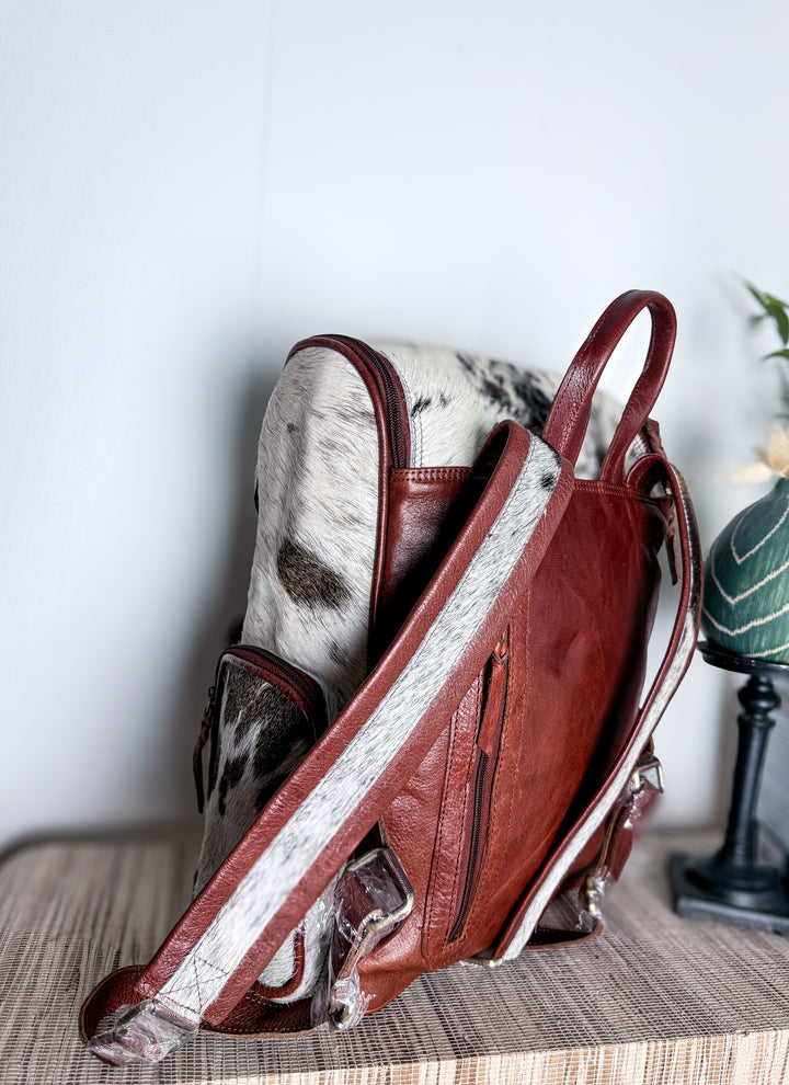 The Bubba Bag™ | Hair-On Cowhide & Genuine Leather Backpack