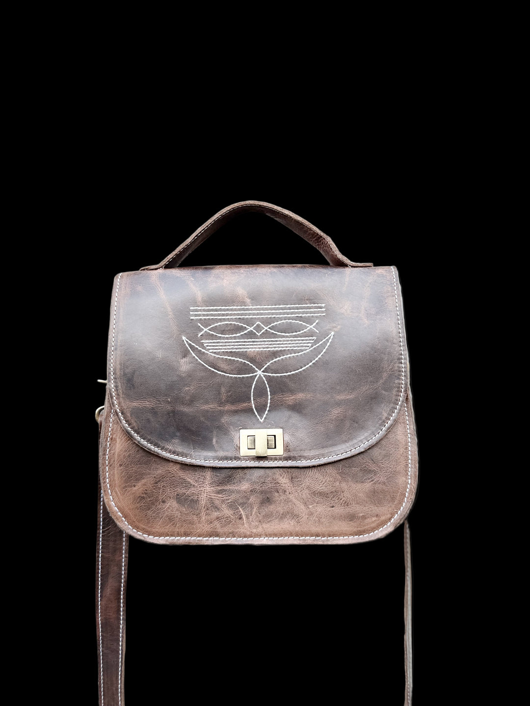 The Westport | Handmade Full Grain Leather Boot-Stitch Purse