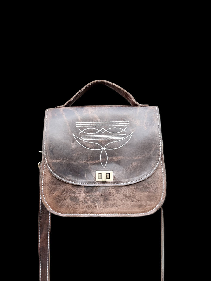 The Westport | Handmade Full Grain Leather Boot-Stitch Purse