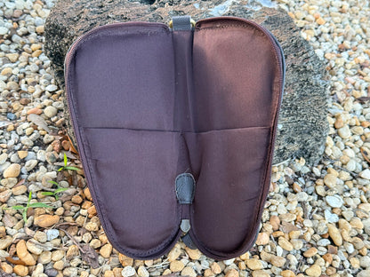 Padded Cowhide Handgun Case - Mini