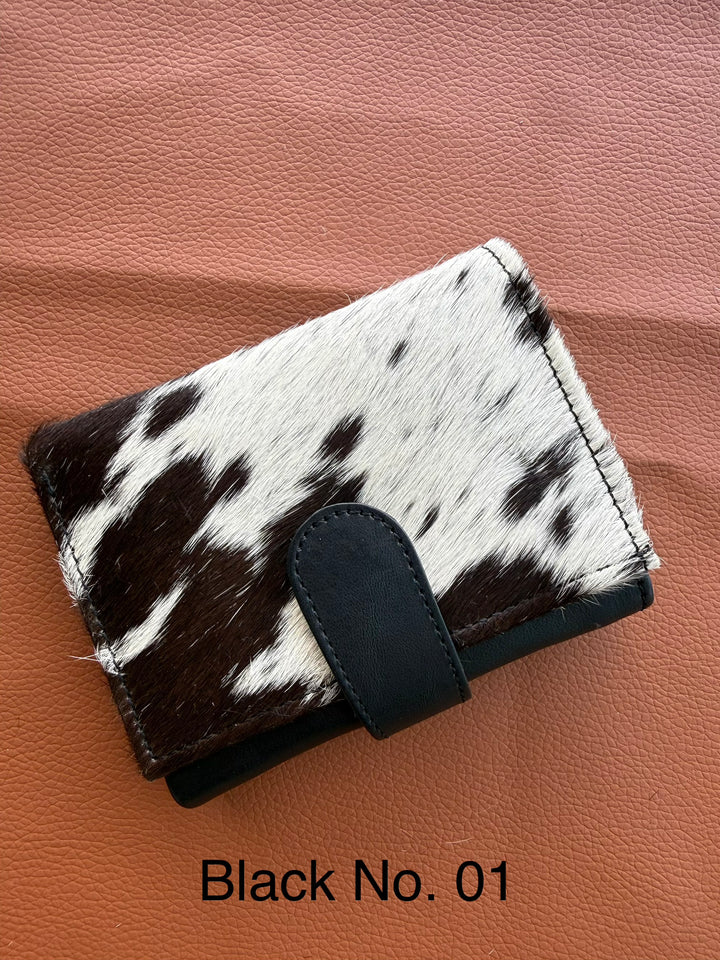 The Little Fold | Hair-On Cowhide Leather Trifold Wallet