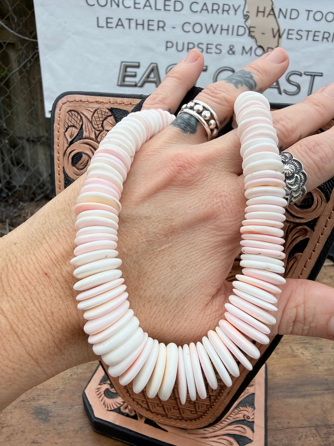 Pink Conch Shell Necklace | Choose your style | USA Handmade
