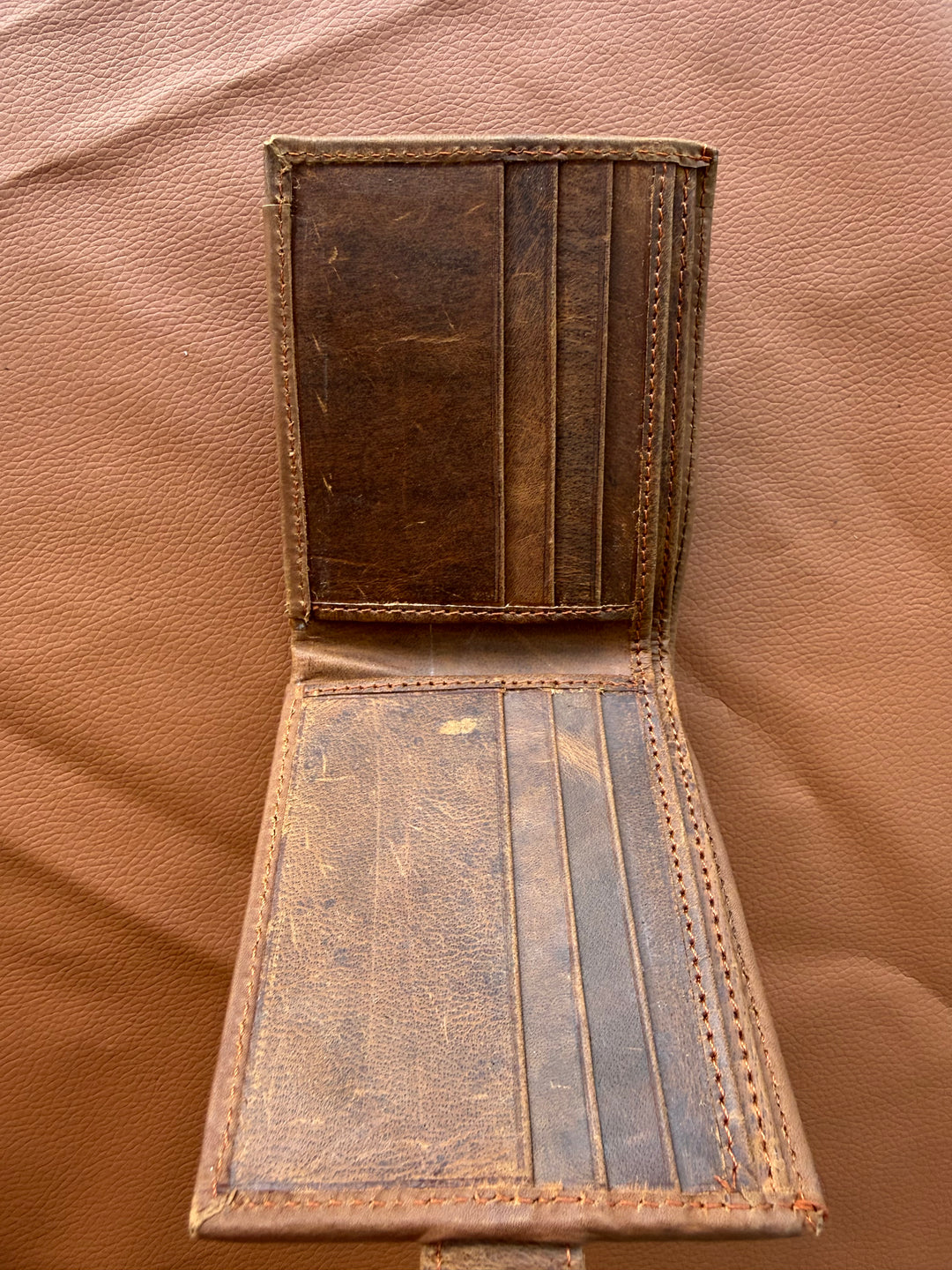 Frontier Fold | Cowhide Bifold Wallet – Handmade Western Leather Wallet for Men