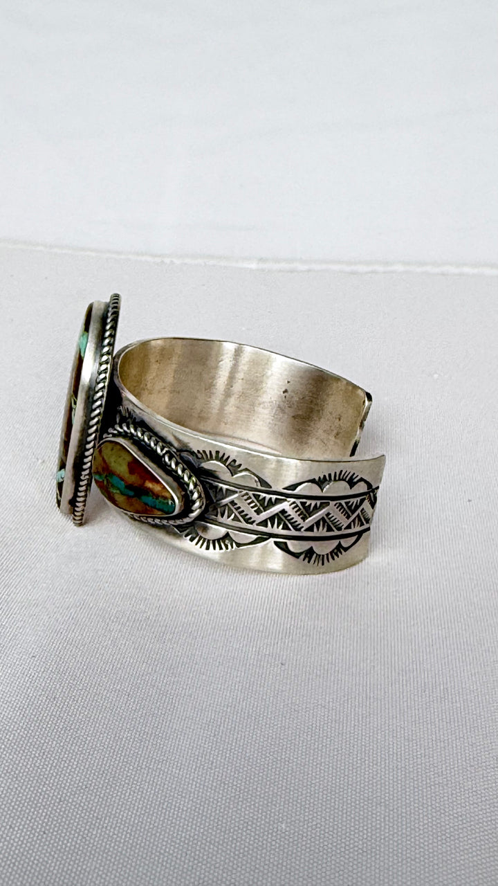 Rick Enriquez #7 of 7 | Royston Ribbon Turquoise Sterling Silver Cuff | 7” Fit