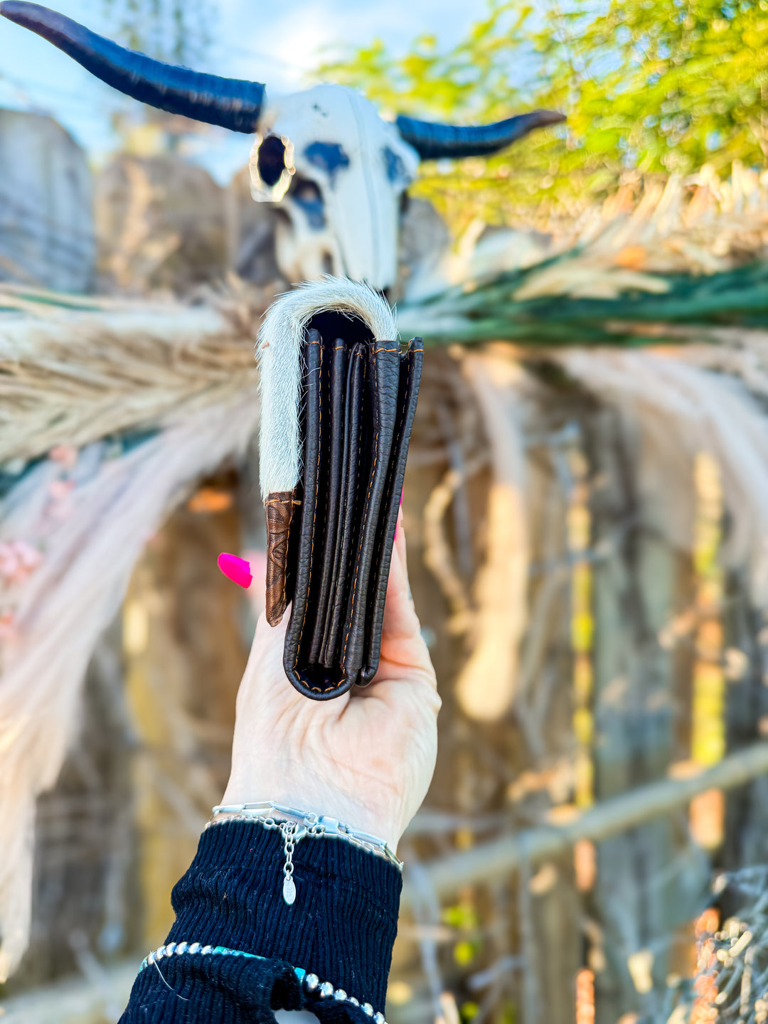 Willow Grace Cowhide Phone Wallet Clutch | Spring Collection Western Leather Wallets 3 Options