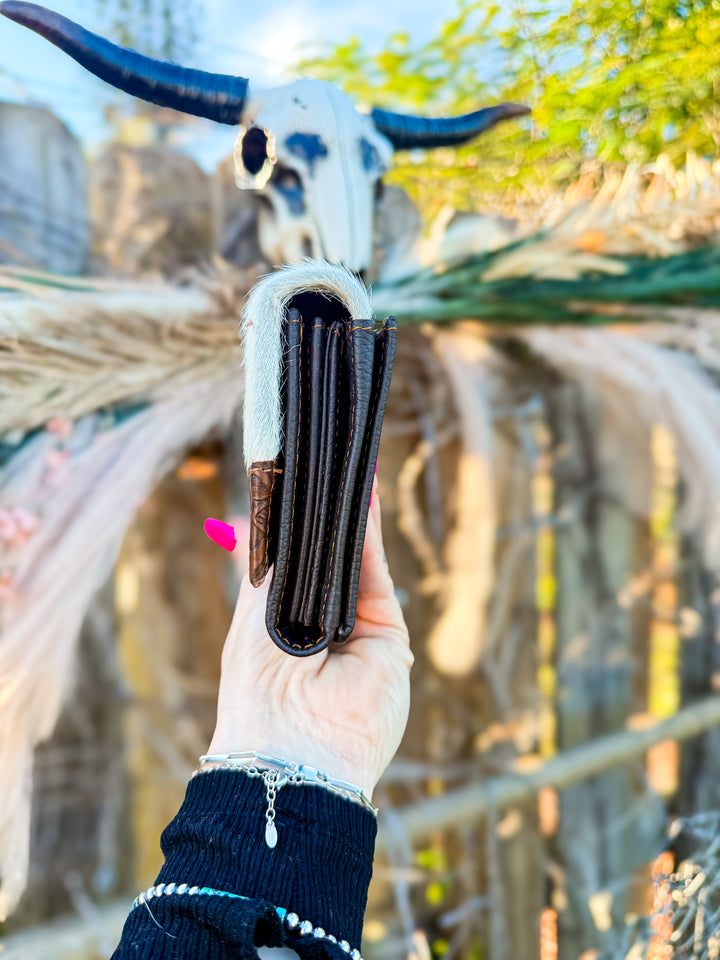 Willow Grace Cowhide Phone Wallet Clutch | Spring Collection Western Leather Wallets 3 Options