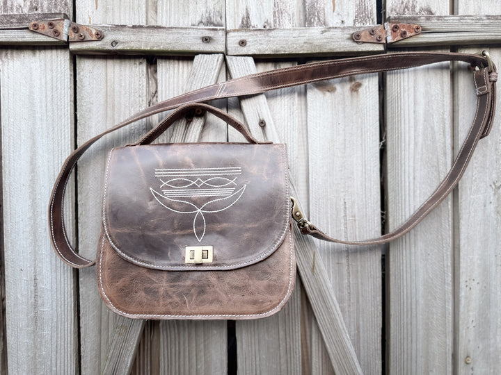 The Westport | Handmade Full Grain Leather Boot-Stitch Purse