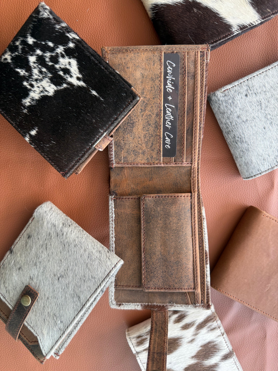 Frontier Fold | Cowhide Bifold Wallet – Handmade Western Leather Wallet for Men